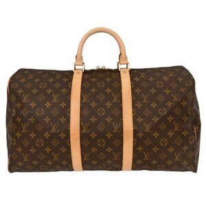 Louis Vuitton Monogram Keepall 50 Duffle Travel Handbag